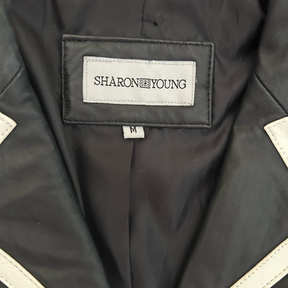 Women's Black and White Jacket - Picture 7 of 8